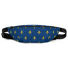 Sac Banane Fleur de Lys fond bleu Roi