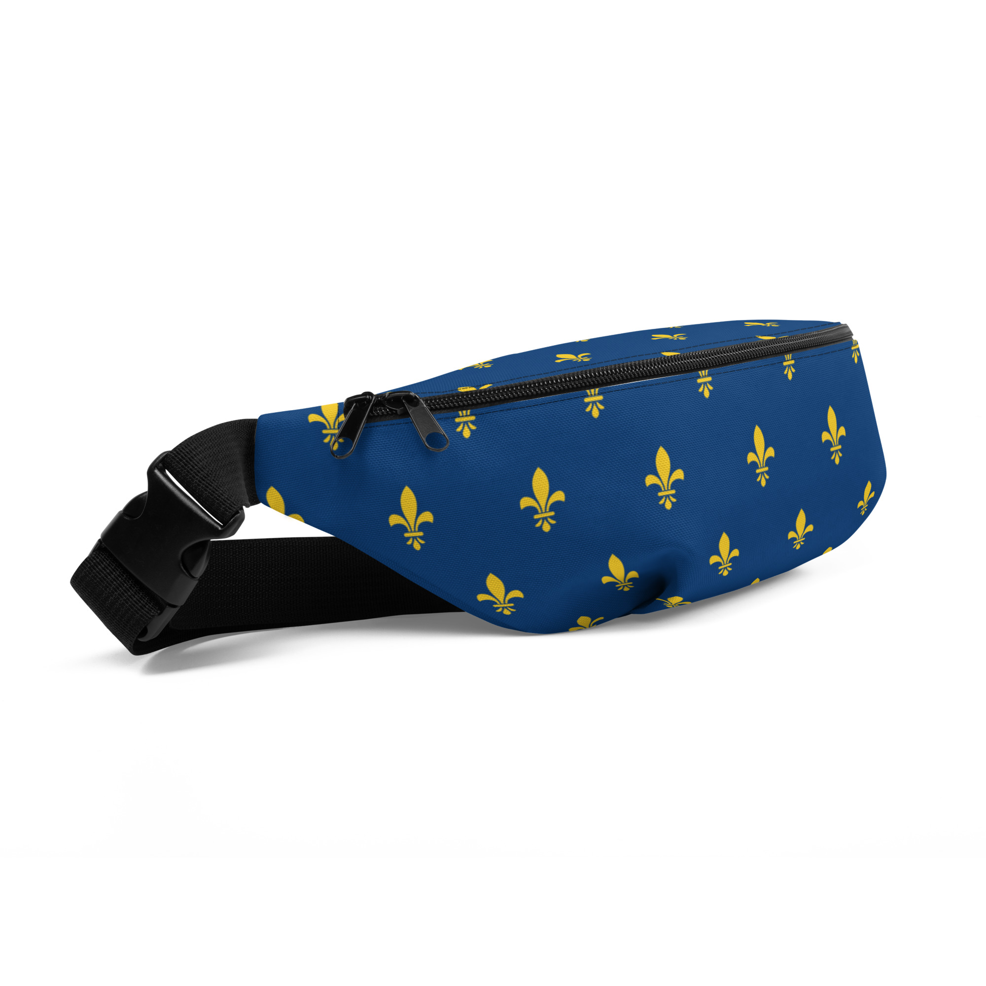 Sac Banane Fleur de Lys fond bleu Roi – Image 2