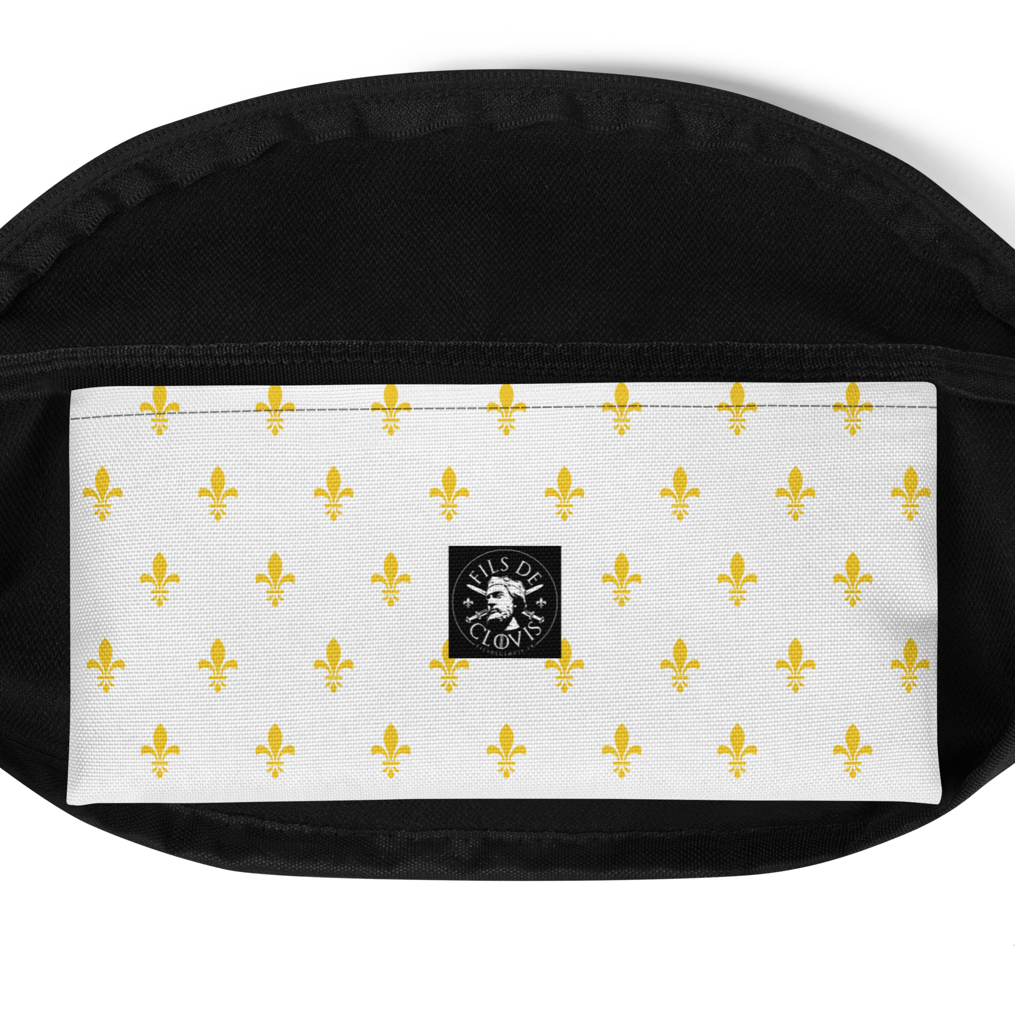 Sac Banane Fleur de Lys fond bleu Roi – Image 3