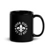 Mug noir Fleur de Lys - Pour dieu et le roi