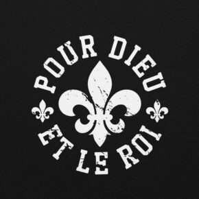 Alternative view of Sweatshirt capuche Fleur de Lys - Pour dieu et le roi