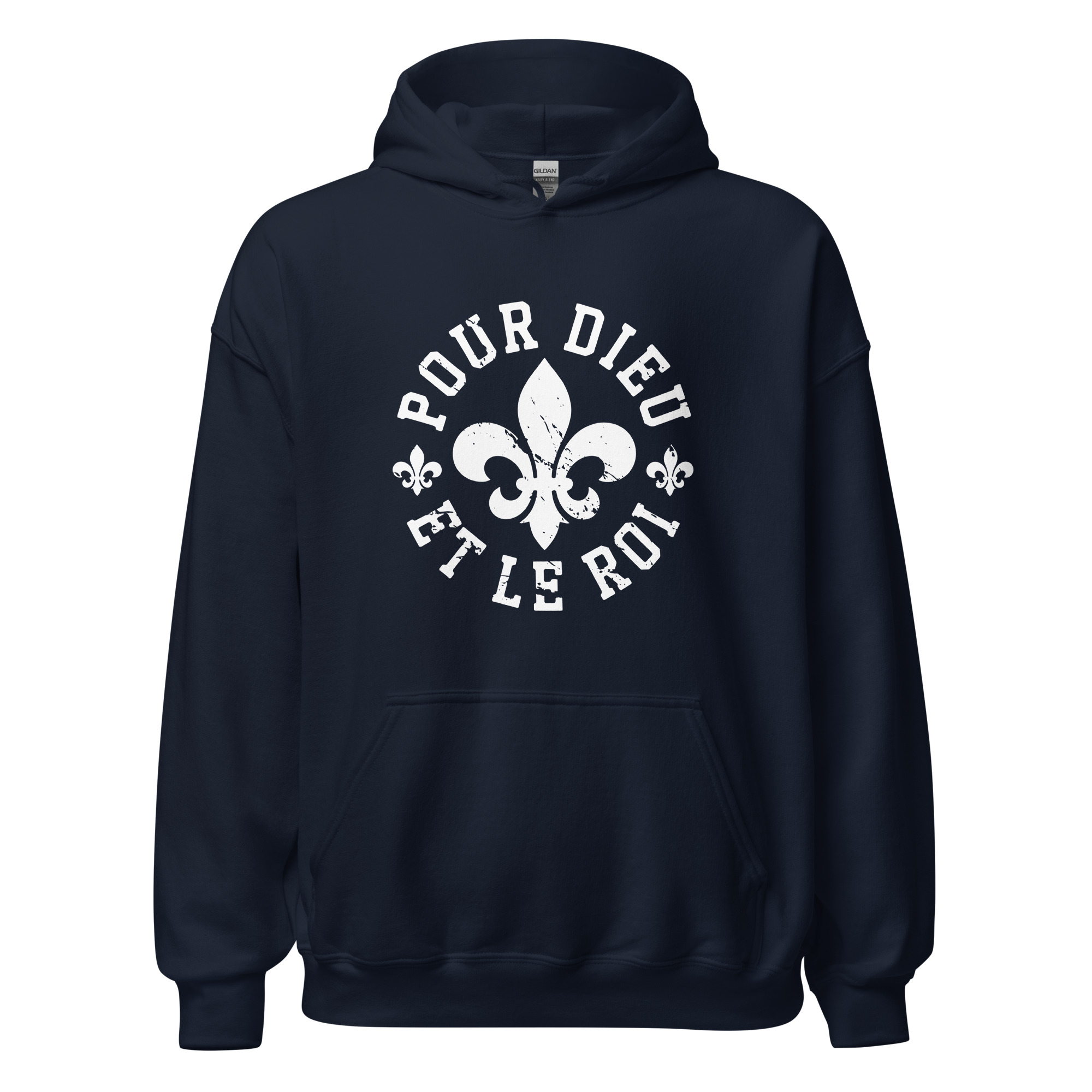 Sweatshirt capuche Fleur de Lys - Pour dieu et le roi – Image 3