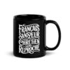 Mug noir Français sans peur, Chrétien sans reproche