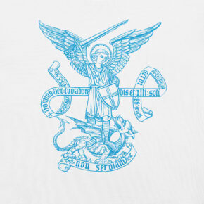 Alternative view of Tshirt blanc Archange Saint Michel