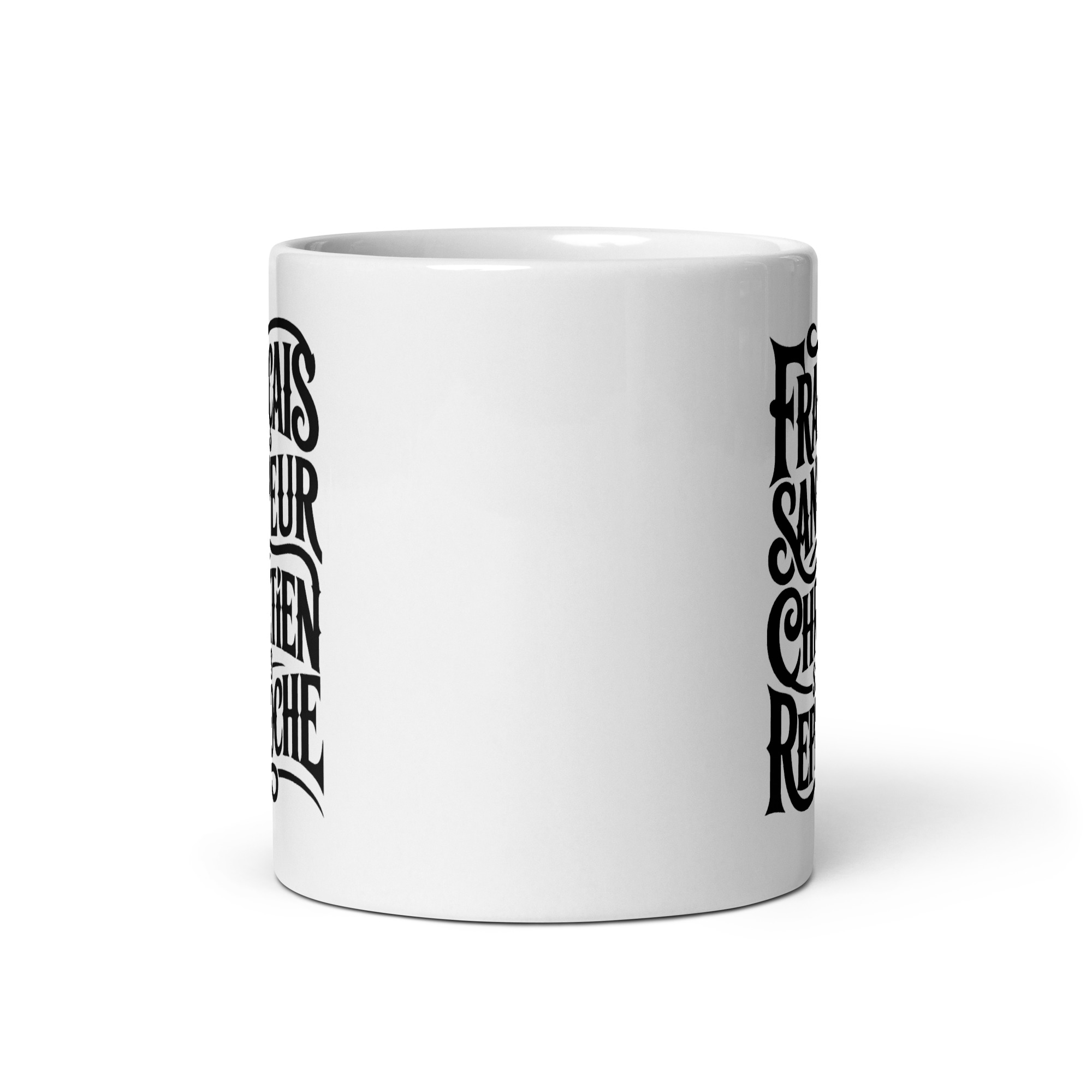 Mug blanc Français sans peur, Chrétien sans reproche – Image 4
