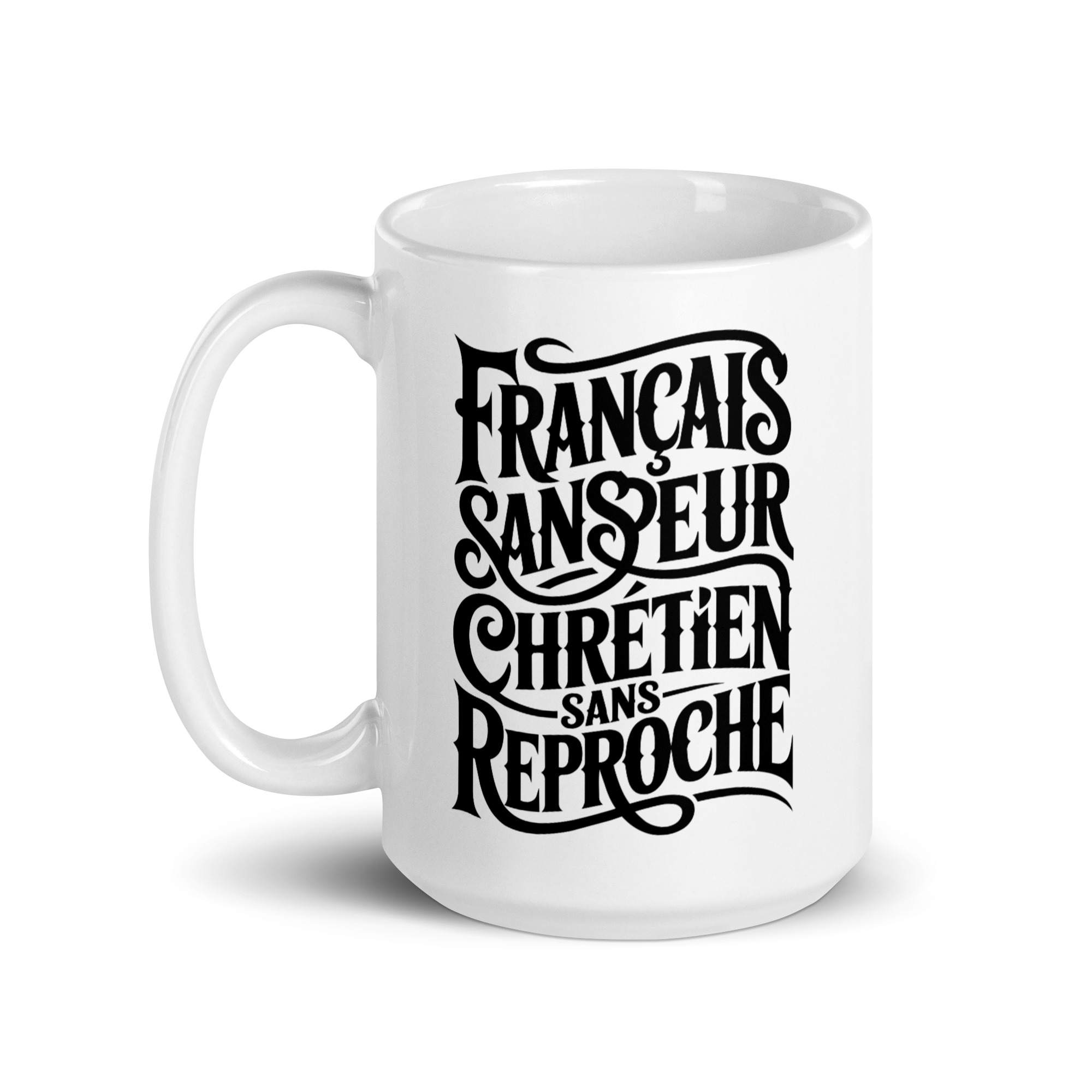 Mug blanc Français sans peur, Chrétien sans reproche – Image 6