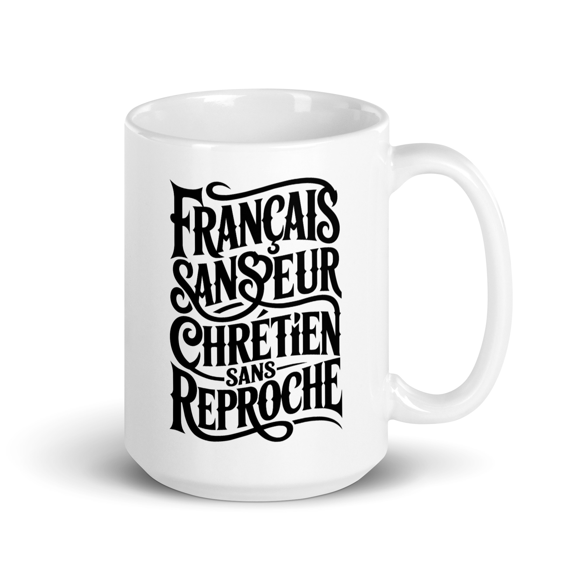 Mug blanc Français sans peur, Chrétien sans reproche – Image 5