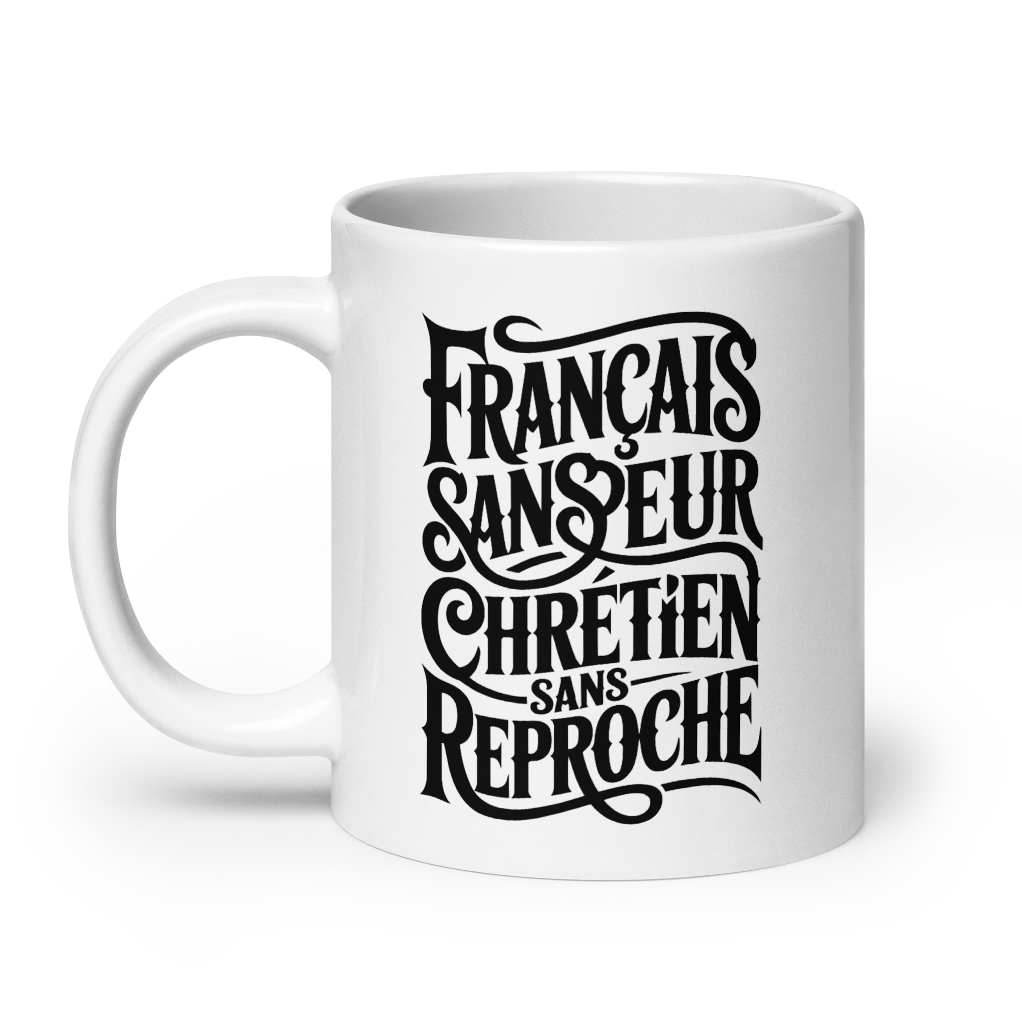 Mug blanc Français sans peur, Chrétien sans reproche – Image 8