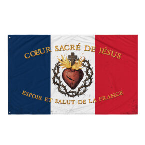 Alternative view of Drapeau Coeur sacré de Jésus